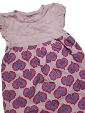 L.L. Bean Girls Heart Cotton Shortsleeve Dress-5/6